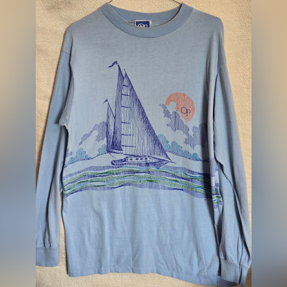 Ocean Pacific Blue Surfwear Shirt